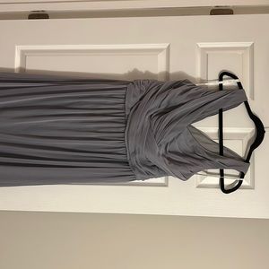 Grey David’s bridal bridesmaids dress
